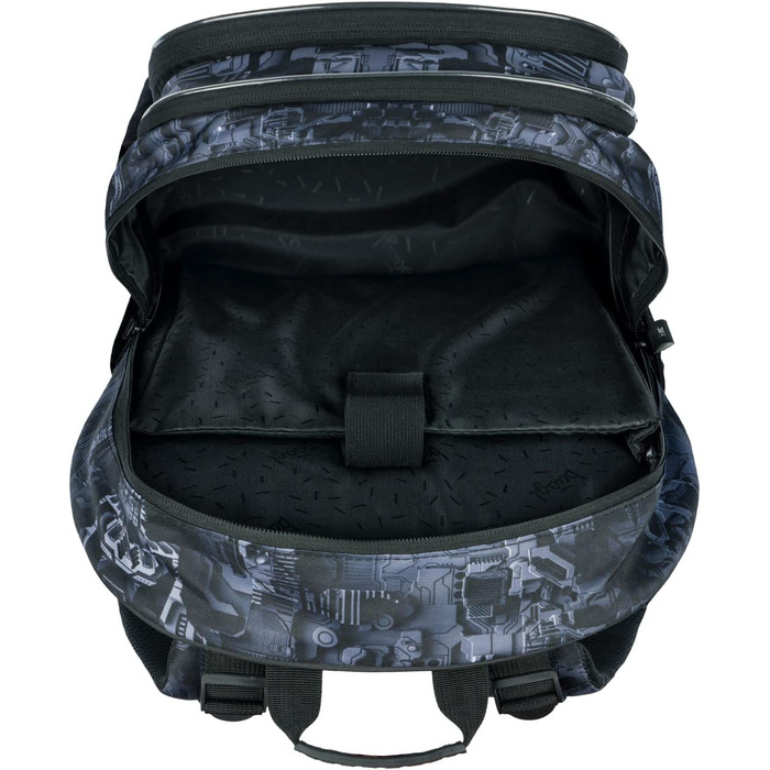 Шкільний рюкзак Baagl для хлопчика (3 шт.): рюкзак, пенал, сумка. Ергономічний, для початкової та середньої школи. З нагрудним ременем (Technic)