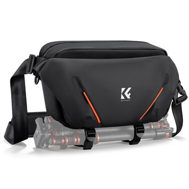 Сумка для фотоапарата та аксесуарів K&F Concept з напіввідкритим переднім відділенням, чорна