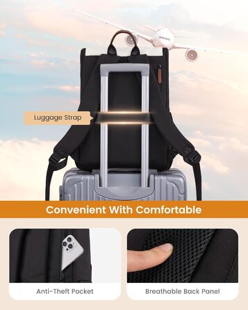 LOVEVOOK Рюкзак для дівчаток-підлітків, водовідштовхуючий рюкзак для ноутбука 15.6