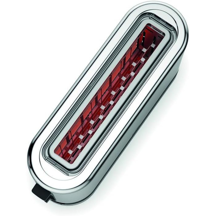 WMF Kitchenminis Long Slot Toaster with Roll Attachment, 2 Slices, XXL, Bagel Function, 7 Browning Levels, 900W, Toaster Stainless Steel Matte