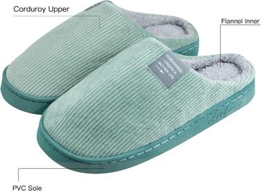 Зимові теплі халапи для дому з антиковзаючою підошвою, зелені, 38/39 EU