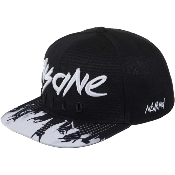 Кепка Snapback Nebelkind Insane Child чорно-біла, універсальний розмір, регульована, унісекс, якісна бейсболка в стилі streetwear