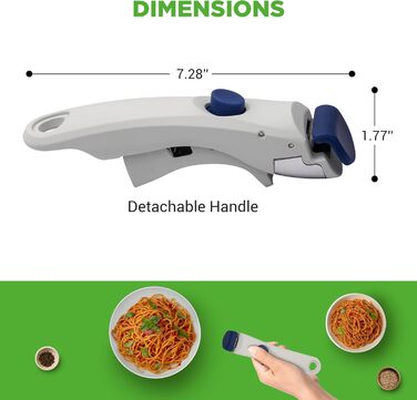 Набір посуду NutriChef 18 предметів з керамічного покриття, знімні ручки, без PTFE, антипригарний, економний, для духовки та плити (Блакитний)