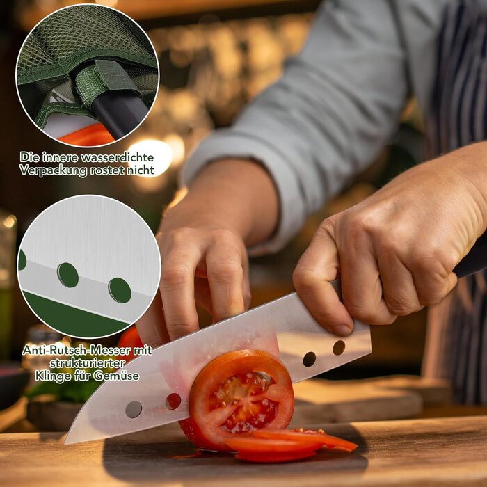 Набір кухонних аксесуарів для кемпінгу Eaststorm з водонепроникною сумкою. Підходить для кемпінгу, альпінізму, походів. Компактний та портативний. Темно-зелений колір.