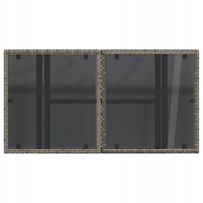 Прямокутний стіл з техноротанга VidaXL, 100 x 55 x 73 см
