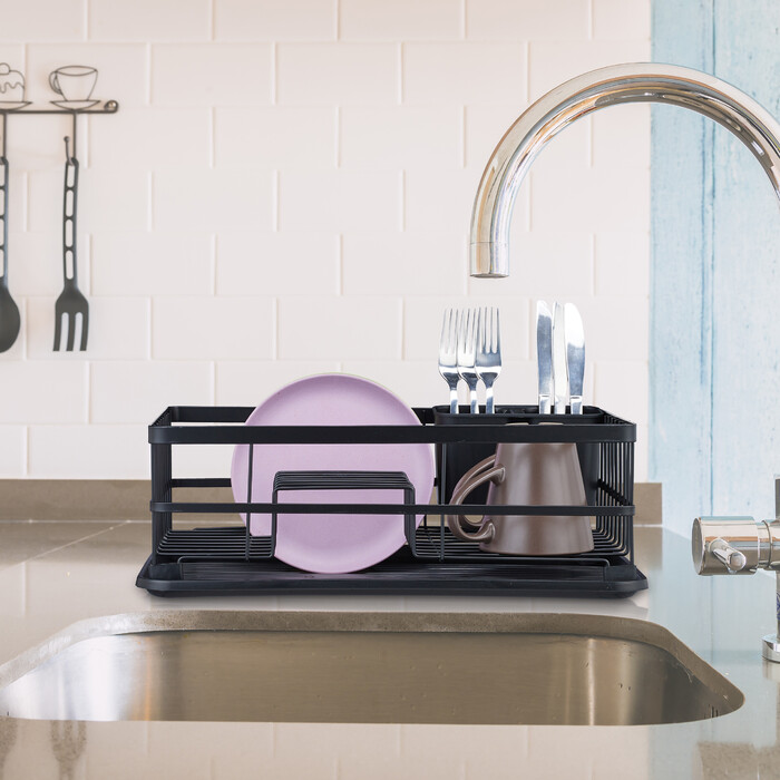 Relaxdays Dish Drainer with Drip Tray