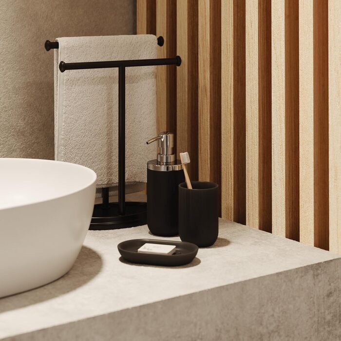 Миска для мила Umbra Junip, чорна, овальна