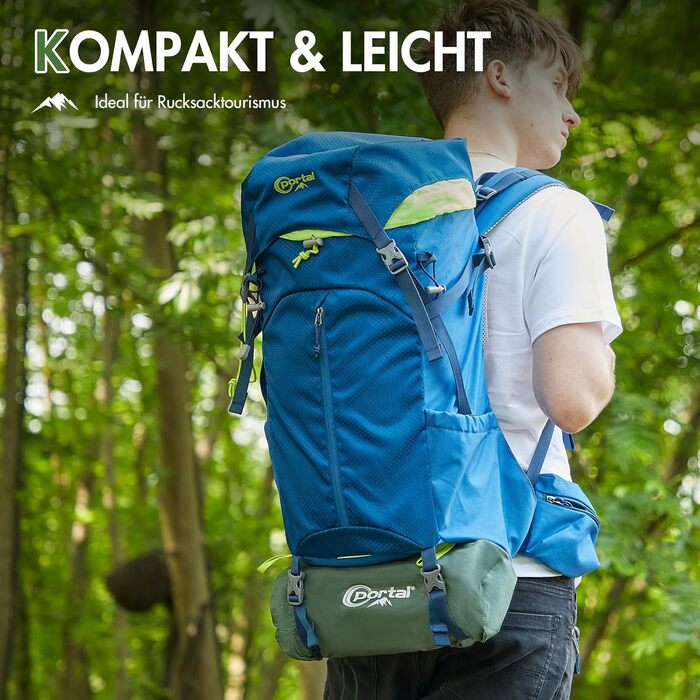 PORTAL Self-Inflating Camping Mat 10cm Thick Air Mattress Utraleicht with Foot Press Pump 18cm Thick Pillow Inflatable Mattress Outdoor Foldable Sleeping Mat 200*74cm for Camping Hiking Traveling