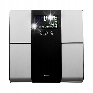 Електронні аналітичні ваги для ванної до 225 кг: вимірювання жиру, води та м'язів