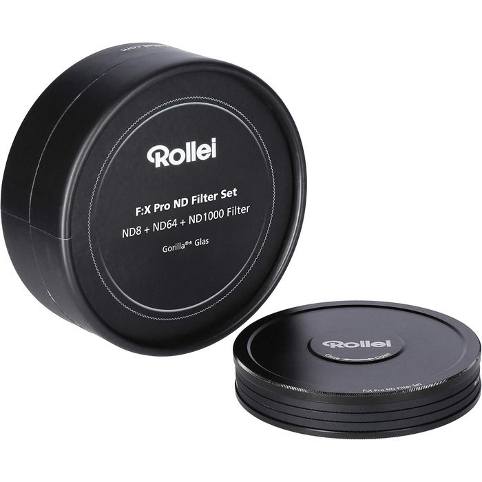 Фільтри Rollei F:X Pro ND (ND 8, ND 64, ND1000) для об'єктивів 82 мм - комплект з 3 фільтрів