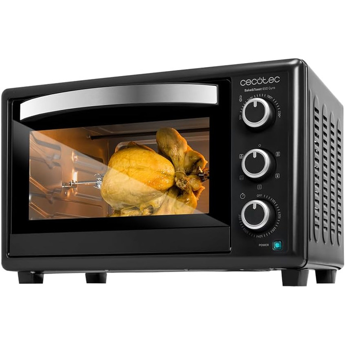 Мультиварка Cecotec Bake&Toast 1090 Black: 1000 Вт, 30 л, таймер, регулювання температури до 230ºC, дека, решітка-гриль та щипці