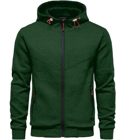 Чоловічий капюшонний світшот CTU з флісу, на блискавці, розміри S-4XL (зелений)