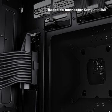 be quiet! Light Base 900 FX - Корпус ПК з повністю прозорою передньою та бічною панелями, Dual Chamber Design, 4 вентилятори Pure Wings 3 PWM (Білий)