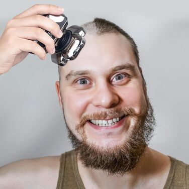 Електрична машинка для гоління 9D для чоловіків, 5-в-1 набір для догляду, LED-дисплей, USB-C зарядка