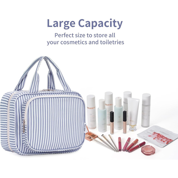 Narwey Косметичка для дівчаток з сіткою, велика, для підвішування, сітчаста органайзер для ванни, зелено-сіра, розмір M