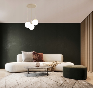 Підвісна люстра Elko-Lighting Milo Ecru — 3 точки освітлення, цоколь E27