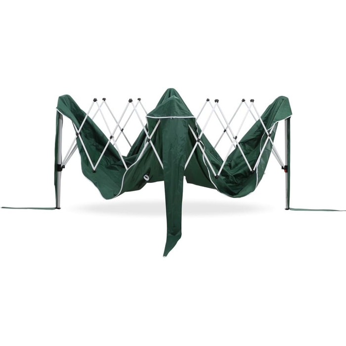 Foldable Pavilion 3x3m incl. Bag | Water-resistant, UV 50+ Protection | Pop-Up Tent, Foldable Pavilion Garden Tent, Party Tent, Capri | Click System Metal Frame (Green)