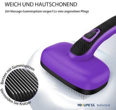 Щітка для собак і котів – самоочисна, легка в очищенні, зменшує випадання шерсті, видаляє волосся. Підходить для великих, середніх та малих тварин з довгою та короткою шерстю. Зелена (фіолетова, 3 шт. НОВІ)