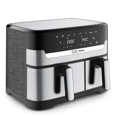 Аерофритюрниця Tefal Jamie Oliver Dual Drawer 8.3л з грилем та 8 програмами EY90JDE1