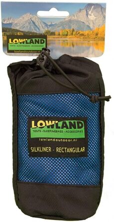 Шовковий спальний мішок Lowland Outdoor для походів, легкий хютеншляфзак