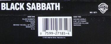 Black Sabbath – вінілова платівка, LP, оригінальний альбом