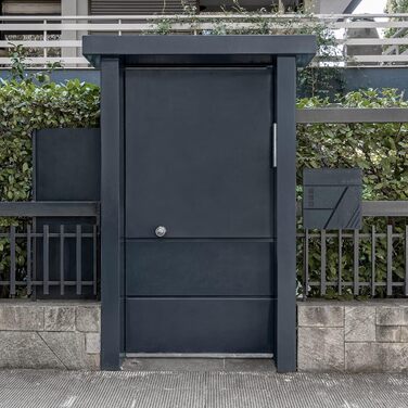 Поштовий ящик настінний SONGMICS з оглядовим вікном, замок, ключі, срібно-антрацитовий GMB053G01