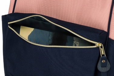 Міський рюкзак Peterson PTN ALFA NAVY+PINK, рожевий
