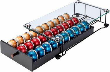 Тримач для капсул Vertuo Rice Rat для Nespresso з ручкою (30 капсул) (скло)