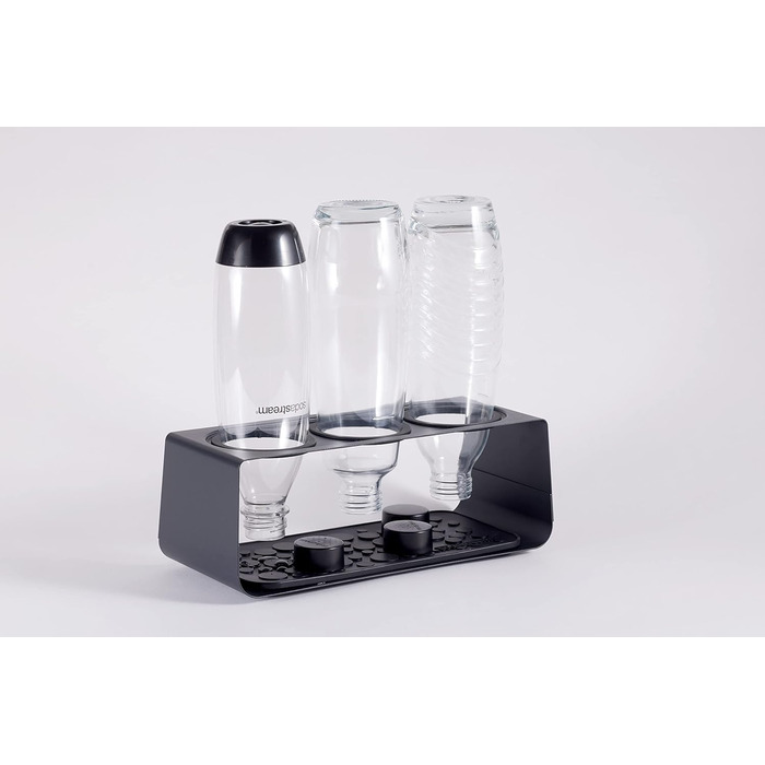 SodaStream Premium Bottle Drip Tray | Stainless Steel | Compatible with Bottles | Color: Matte Black