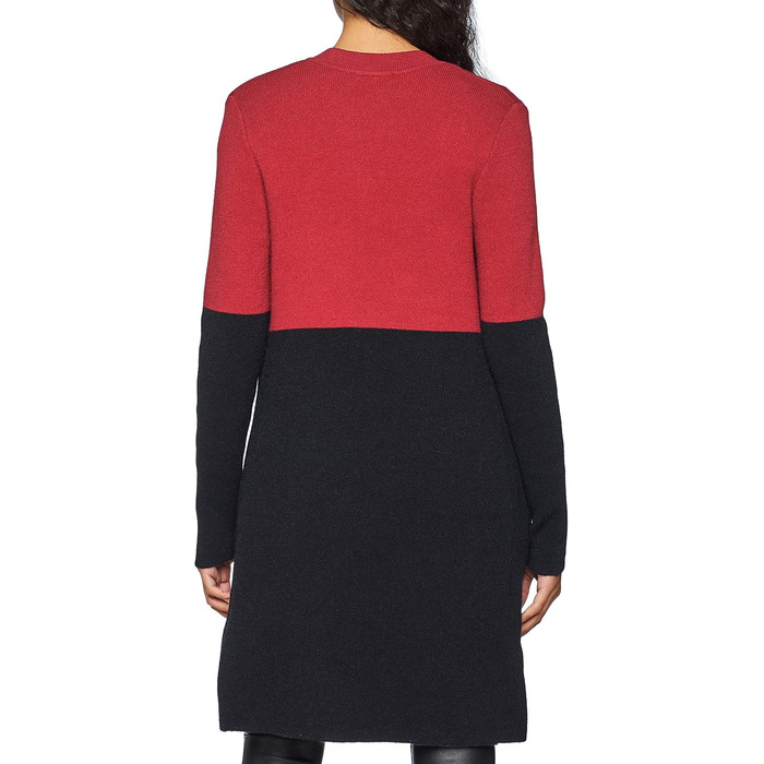 Жіночий жилет-кардиган Morgan Long Mblock, бордовий/чорний