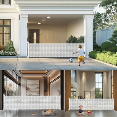 Захисне ворота для дитячих воріт, захист від падіння сходами, для дітей, котів та собак, 86 x 330 см