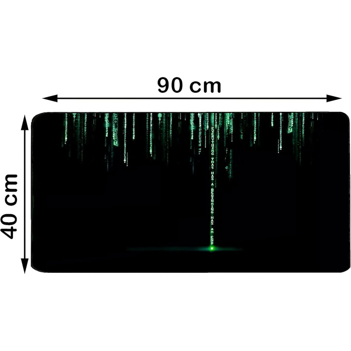 Килимок для миші Rotoo Gaming XXL 90x40 см, чорний, для геймінгу, антиковзаюча поверхня, покращує точність та швидкість