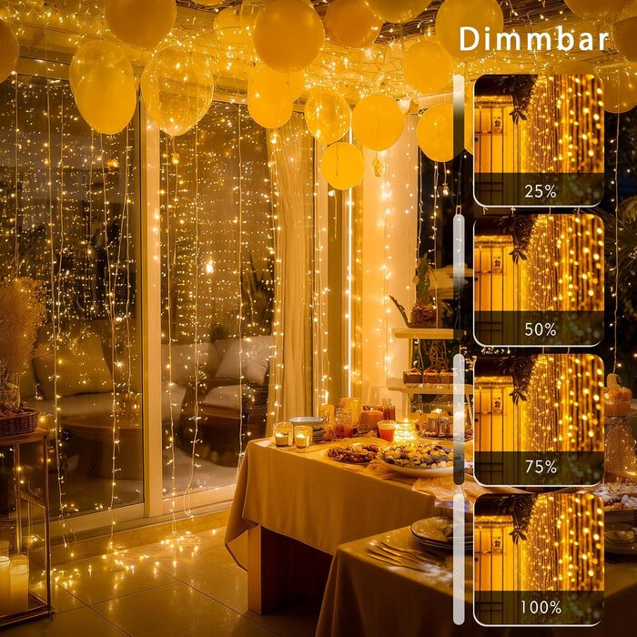 Гірлянда світлодіодна святкова для прикраси на 800 LED, 90 метрів, тепле біле світло, з пультом, таймером, вологостійка, для дому та саду