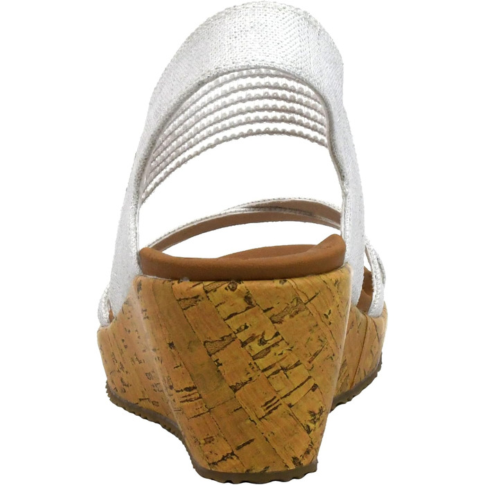 Skechers Beverlee - Бежеві кеди-платформа жіночі (40 EU, Natural Nat)