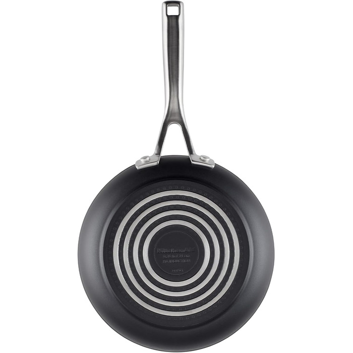 KitchenAid 80129 Harteloxierte Induction Non-Stick Cookware Set, Pots and Pans, Aluminum, Matte Black Cookware Set (10-Piece)