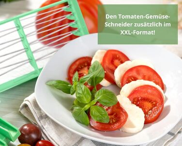 Набір для нарізки овочів Genius Nicer Dicer Exclusive 15 елементів: кубики, томати, тертка, слайсер, контейнер 2500 мл, зелений