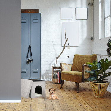 Relaxdays cat cave складний бежевий