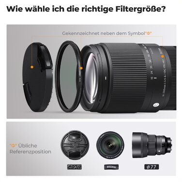 Фільтр 62мм 2-в-1 K&F Concept: Поляризаційний та Black Mist, скло Nano-Xcel