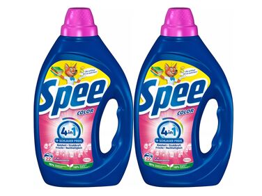 Рідкий засіб для прання кольорових речей Spee Aktiv Gel Color 4+1, свіжість, 990 мл (набір 2 шт, 100 циклів прання)