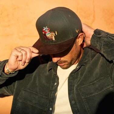 Кепки Snapback Cadency® для чоловіків та жінок, унікальні, з індивідуальним дизайном, бейсболки з прямим козирком, унісекс, регульовані, теплі зимові - темно-зелені