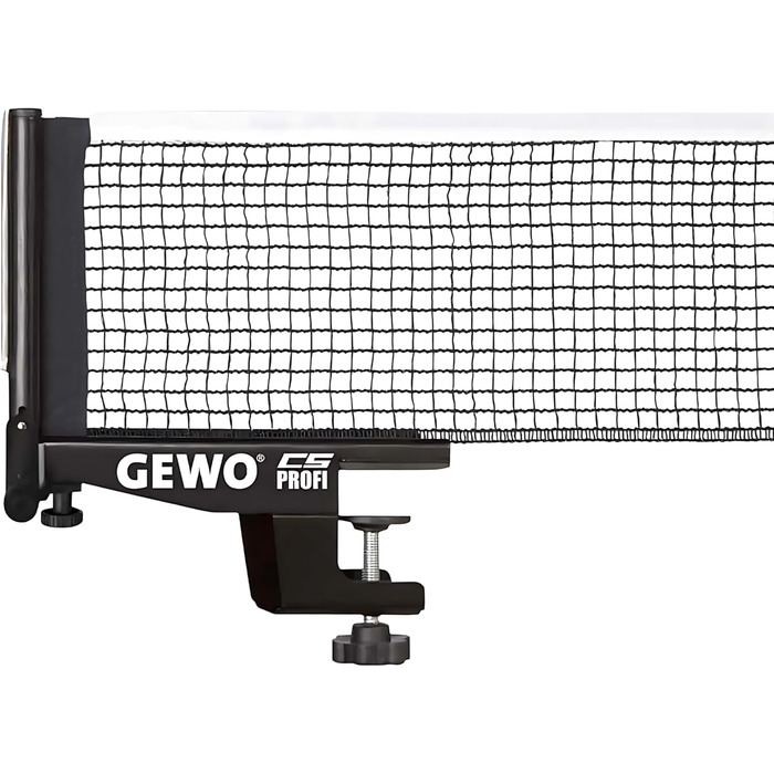 Сітка для настільного тенісу GEWO CS Profi - професійна, міцна, чорна, 183 см