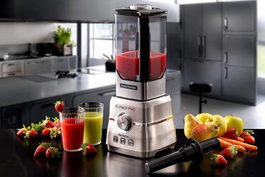 Ariete 577, Blendy Pro Power Blender, Stainless Steel, 2-Liter Capacity, 6 Blades, 6 Speeds, Pulse, Ice Crushing, Smoothie, EK1, 2000 Watts, 32000 RPM