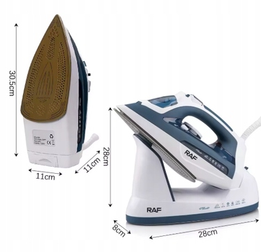 Парова праска RAF Steam Iron 2600W, керамічна підошва, самоочищення