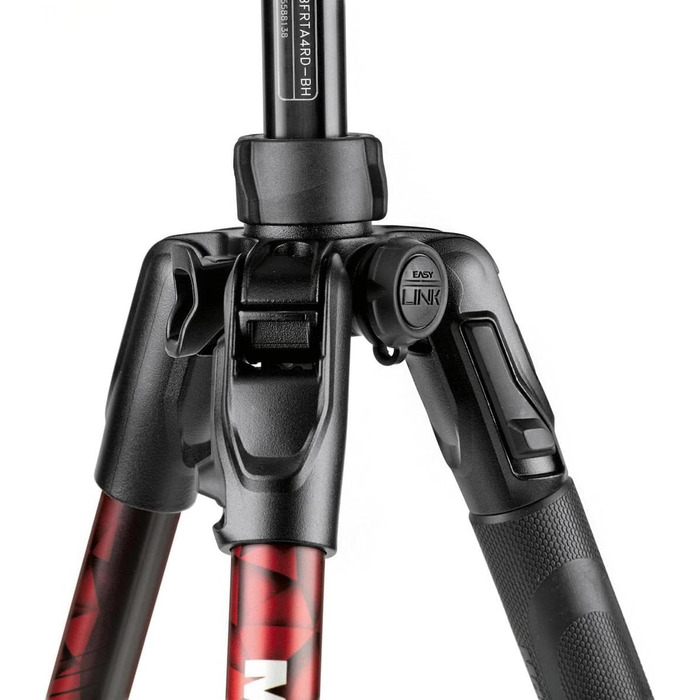 Алюмінієвий штатив Manfrotto Advanced Tripod з кулястою головкою (Twist Locks, червоний)
