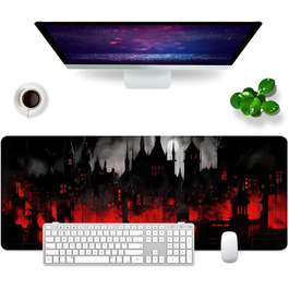 Килимок для миші Octopus Violett 80x30 см - великий килимок для комп'ютера, ігровий килимок для клавіатури та миші