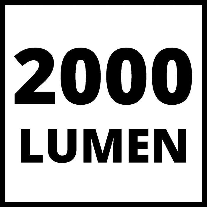 Einhell Cordless Lamp TE-CL 18/2000 LiAC - Solo Power X-Change (18 V, Lithium-Ion, swiveling lamp head, White, Hybrid function, without battery and charger)