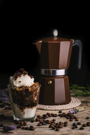Monix New Cream - кавомашина італійського виробництва, 12 чашок, для всіх типів кухонних плит (в т.ч. індукційних)