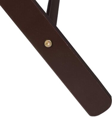 Relaxdays Folding Suit Stand, Wooden Luggage Rack, HBT: 54.5 x 66 x 44 cm, Suitcase Stool for Hotel & Home, (Brown)