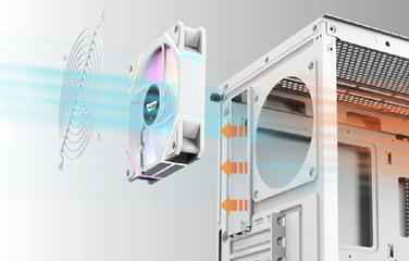 Корпус для комп'ютера Darkflash DS900 (білий) + 7 ARGB вентиляторів