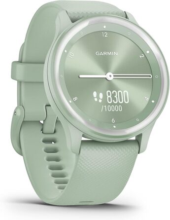 Розумний годинник Garmin VIVOMOVE Sport – унісекс, м'ятний/срібний, відновлений